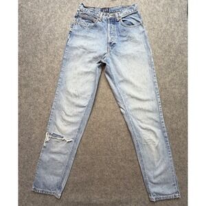Vintage Gap Jeans Womens 8 Long Light Wash Classic Fit High Rise Made in USA 90s